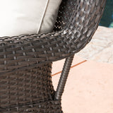 Outdoor Wicker Swivel Rocking Chair w/Water Resistant Cushions - NH442003