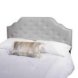 Light Grey Fabric Queen/Full Headboard - NH029892