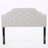 Light Grey Fabric Queen/Full Headboard - NH029892