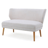 Mid Century Modern Fabric Settee - NH683992