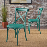 Farmhouse Plastic Nylon Dining Chairs, Set of 2 - NH639103