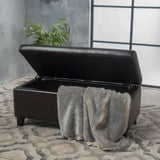 Rectangle Leather Storage Ottoman Bench - NH961003