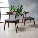 Mid-Century Modern Design Wood Dining Chairs (Set of 2) - NH079992