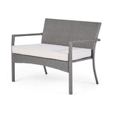 Outdoor 8 Seater Wicker Chat Set with Cushions - NH209903