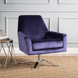 Modern Velvet Swivel Armchair - NH855992