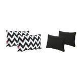 Outdoor Water Resistant Rectangular Throw Pillows - Set of 4 - NH030303