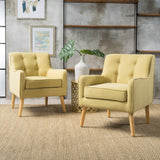 Mid Century Tufted Back Fabric Accent Chair - NH765003