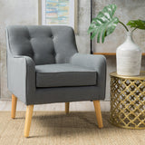 Mid Century Tufted Back Fabric Accent Chair - NH765003