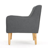 Mid Century Tufted Back Fabric Accent Chair - NH765003