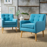 Mid Century Tufted Back Fabric Accent Chair - NH765003