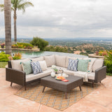 Outdoor Wicker Sofa Set with Water Resistant Cushions - NH877003