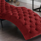 Tufted New Velvet Chaise Lounge - NH465203