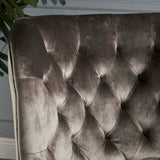 Tufted Back New Velvet Club Chair - NH062103