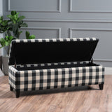 Fabric Rectangle Storage Ottoman Bench - NH307003