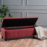 Fabric Rectangle Storage Ottoman Bench - NH307003