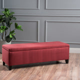 Fabric Rectangle Storage Ottoman Bench - NH307003