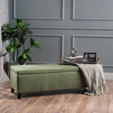 Fabric Rectangle Storage Ottoman Bench - NH307003