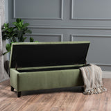 Fabric Rectangle Storage Ottoman Bench - NH307003