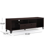 Mid Century 2 Piece TV Stand & Bookcase Set - NH788903