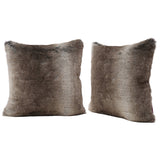 Modern Glam Faux Fur Throw Pillow - NH707992