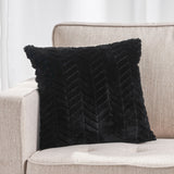 Modern Glam Faux Fur Throw Pillow - NH707992