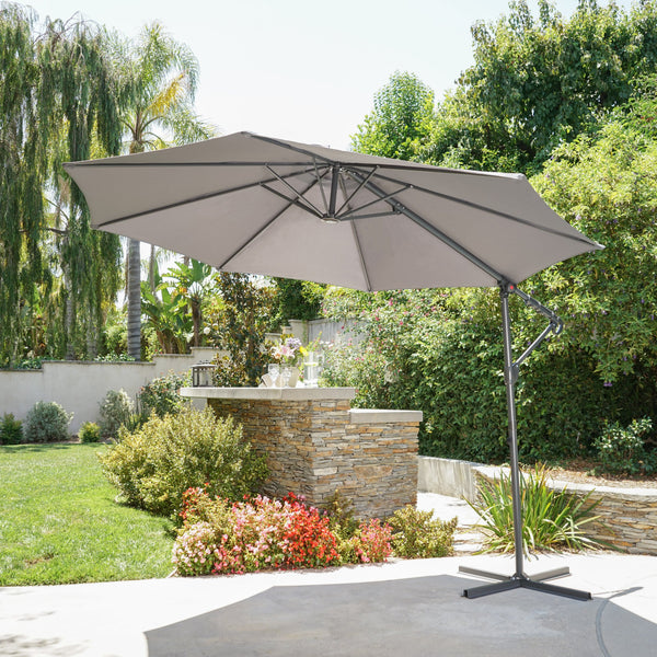 Outdoor Water Resistant Steel Frame Banana Sun Canopy - NH724103