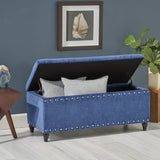 Rectangle Velvet Storage Ottoman Bench - NH318803