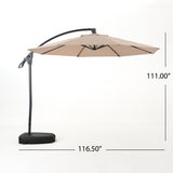 Outdoor Water Resistant Canopy w/ Plastic Base Aluminum Pole - NH654103