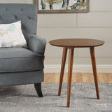 Finished Wood End Table w/ Faux Wood Overlay - NH862103