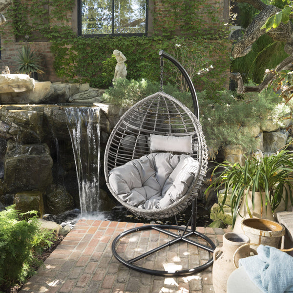 Indoor/Outdoor Hanging Teardrop / Egg Chair (Stand Not Included) - NH695213