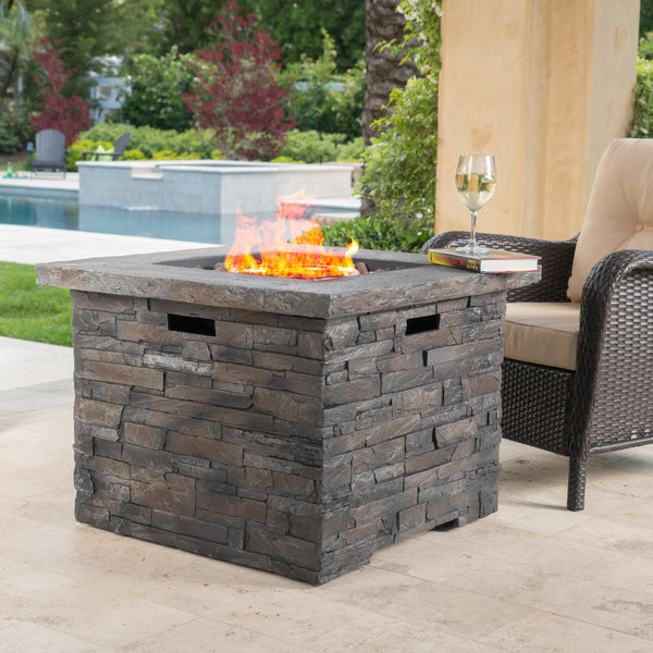 40,000 BTU Propane Gas Firepit (Square) - NH317003