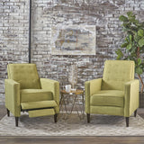 Mid-Century Modern Tufted Back Fabric Recliner (set of 2) - NH673103