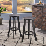 Indoor Finished Acacia Wood Barstools (Set of 2) - NH979303