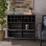 Mid Century Modern Wine Rack Bar Cabinet - NH603303