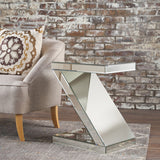 Mirrored Z Shaped Side Table - NH668103