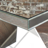 Mirrored Z Shaped Side Table - NH668103