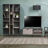 Mid Century 2 Piece TV Stand & Bookcase Set - NH178903