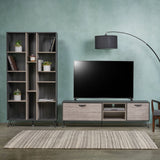 Mid Century Modern 2 Piece TV Stand & Bookcase Set - NH578903