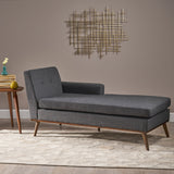 Mid-Century Modern Fabric Chaise Lounge - NH540403