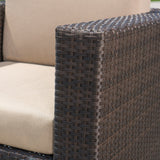 Outdoor Wicker Swivel Club Chair with Water Resistant Cushions - NH209103