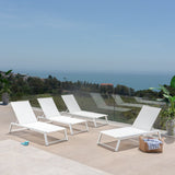 Outdoor Chaise Lounge with Finished Aluminum Frame - NH163303