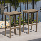 Outdoor 30 Inch Acacia Wood Barstools - NH241403