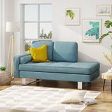 Modern Fabric Chaise Loveseat - NH068403