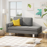 Modern Fabric Chaise Loveseat - NH068403