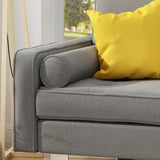 Modern Fabric Chaise Loveseat - NH068403