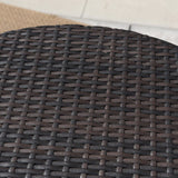 Outdoor 3 Piece Multi-brown Wicker Round Bar Set - NH318203