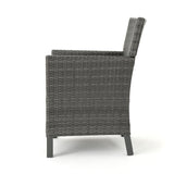 Outdoor Wicker Dining Chairs with Water Resistant Cushions (Set of 2) - NH433203