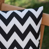 Outdoor Chevron Design Water Resistant Square Throw Pillow - NH000303