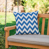 Outdoor Chevron Design Water Resistant Square Throw Pillow - NH000303