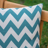 Outdoor Chevron Design Water Resistant Square Throw Pillow - NH000303